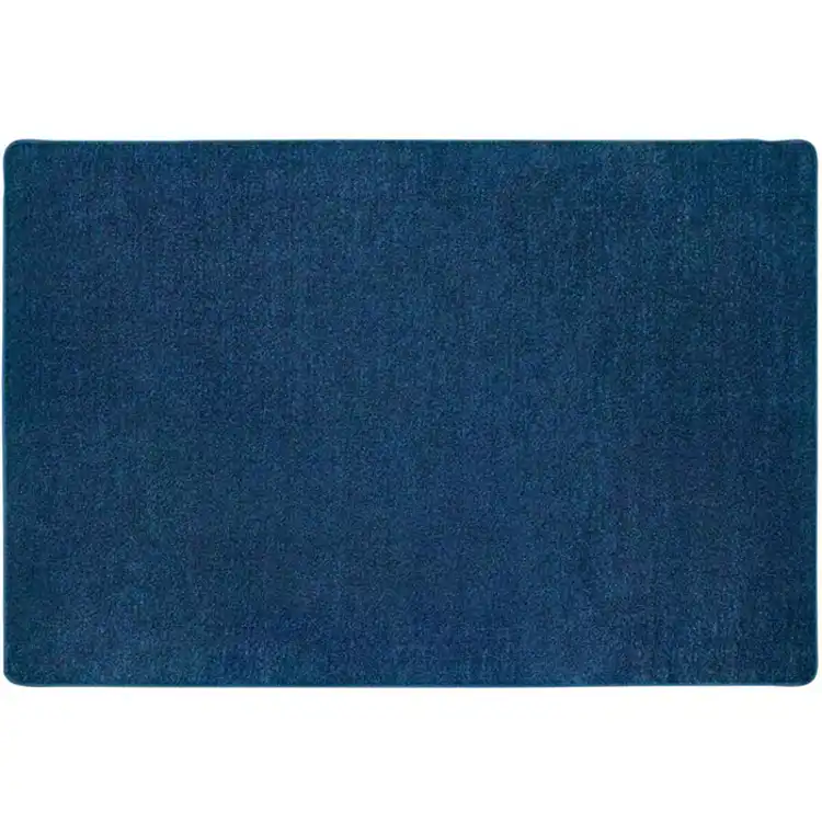 Mt. St. Helens Solid Color Classroom Carpet Collection, Blueberry, Rectangle 4' x 6'