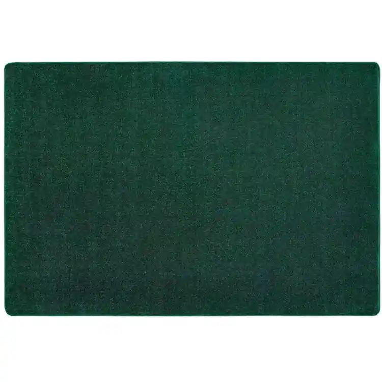 Mt. St. Helens Solid Color Classroom Carpet Collection, Emerald, Rectangle 4' x 6'