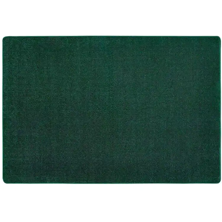 Mt. St. Helens Solid Color Classroom Carpet Collection, Emerald, Rectangle 4' x 6'