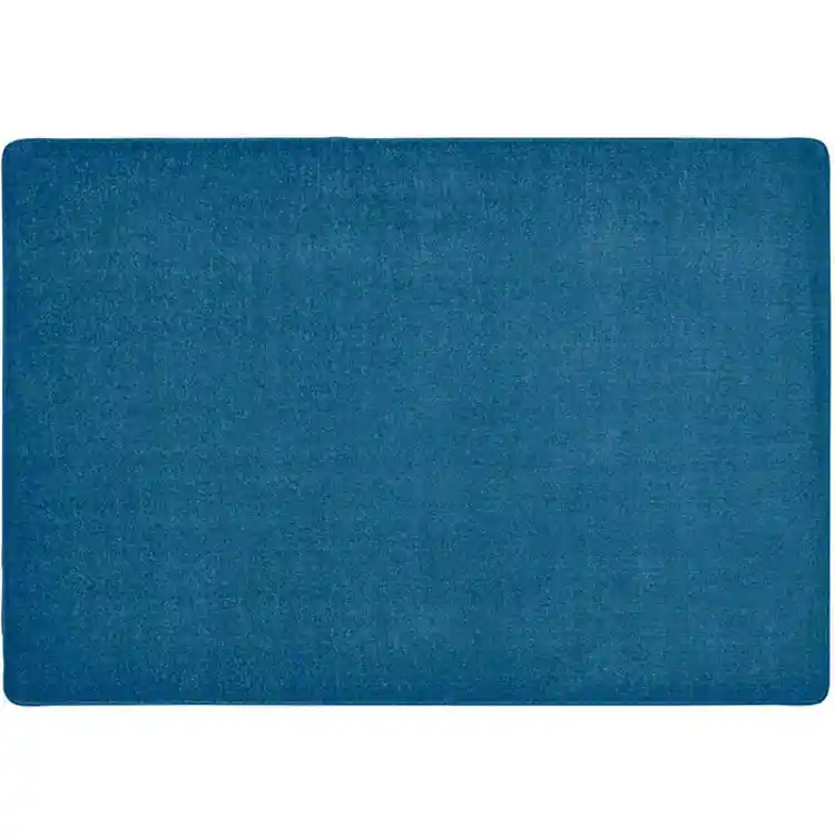 Mt. St. Helens Solid Color Classroom Carpet Collection, Marine Blue, Rectangle 4' x 6'