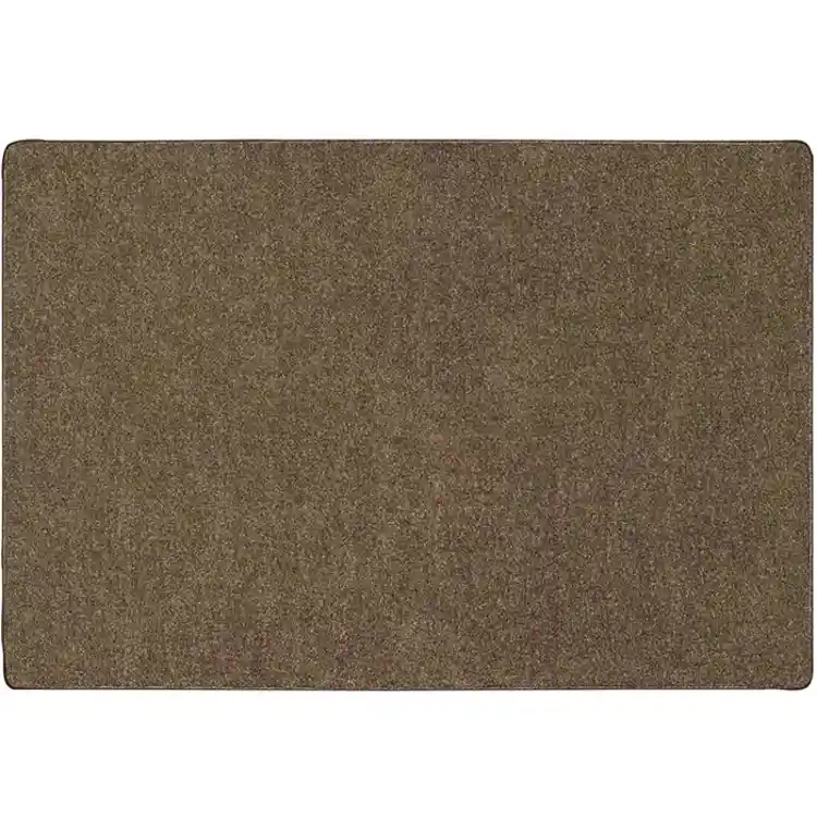 Mt. St. Helens Solid Color Classroom Carpet Collection, Mocha, Rectangle 4' x 6'