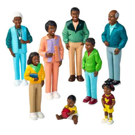 African-American Pretend Play Family