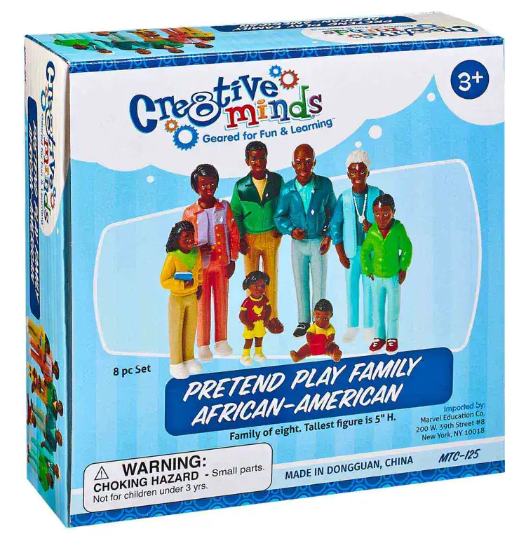 African-American Pretend Play Family