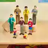 Asian Pretend Play Family