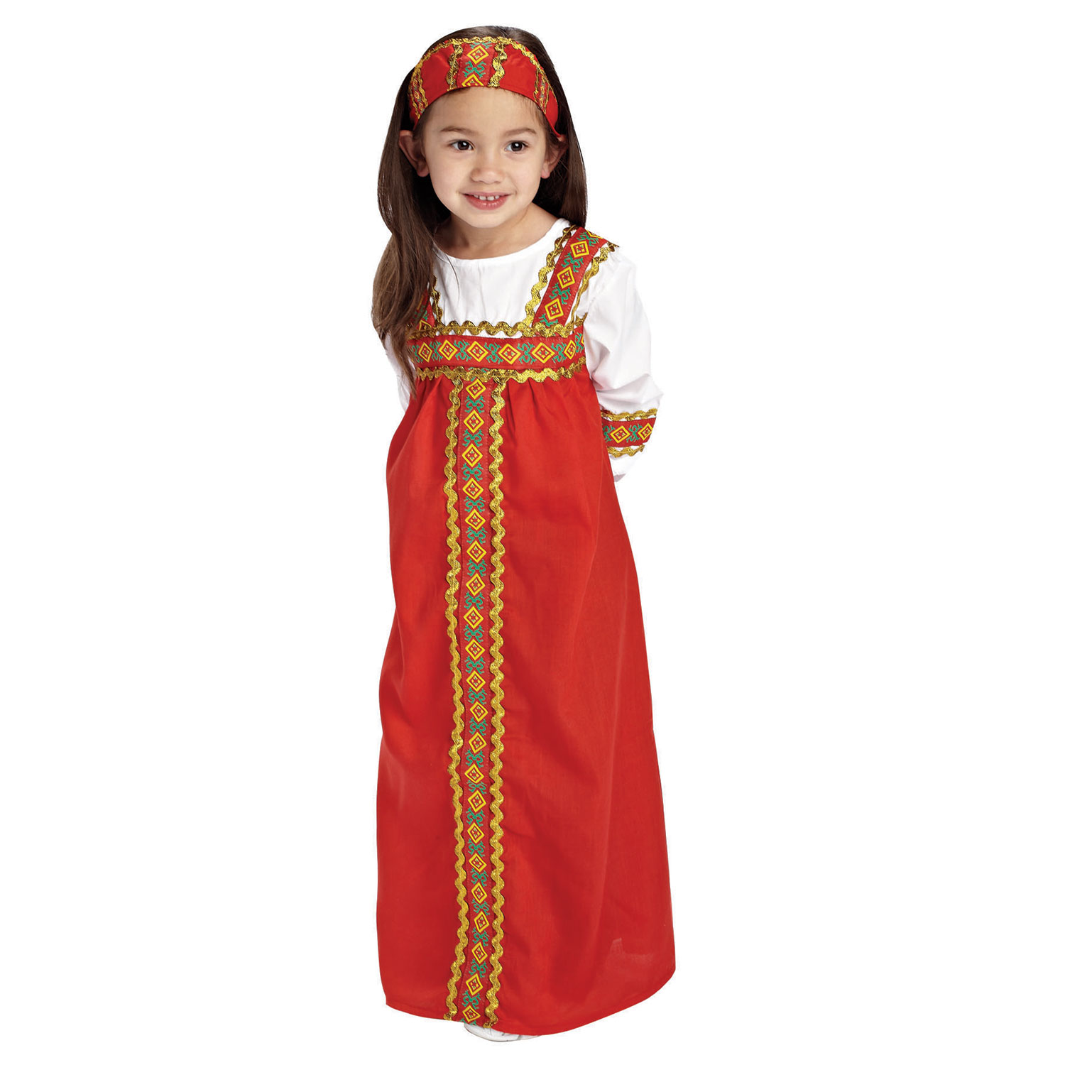 Russian Girl Kids Costume - Fits Most Children Ages 3-6 Russian Girl Kids Costume - Fits Most Children Ages 3-6