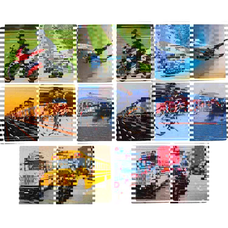Transportation Puzzle Set
