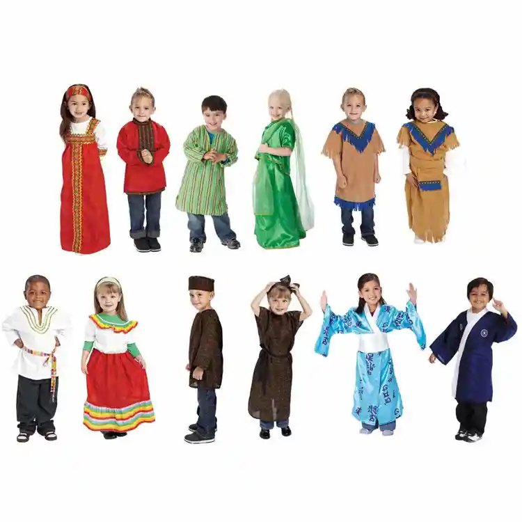 Multicultural Clothing, Set of 12