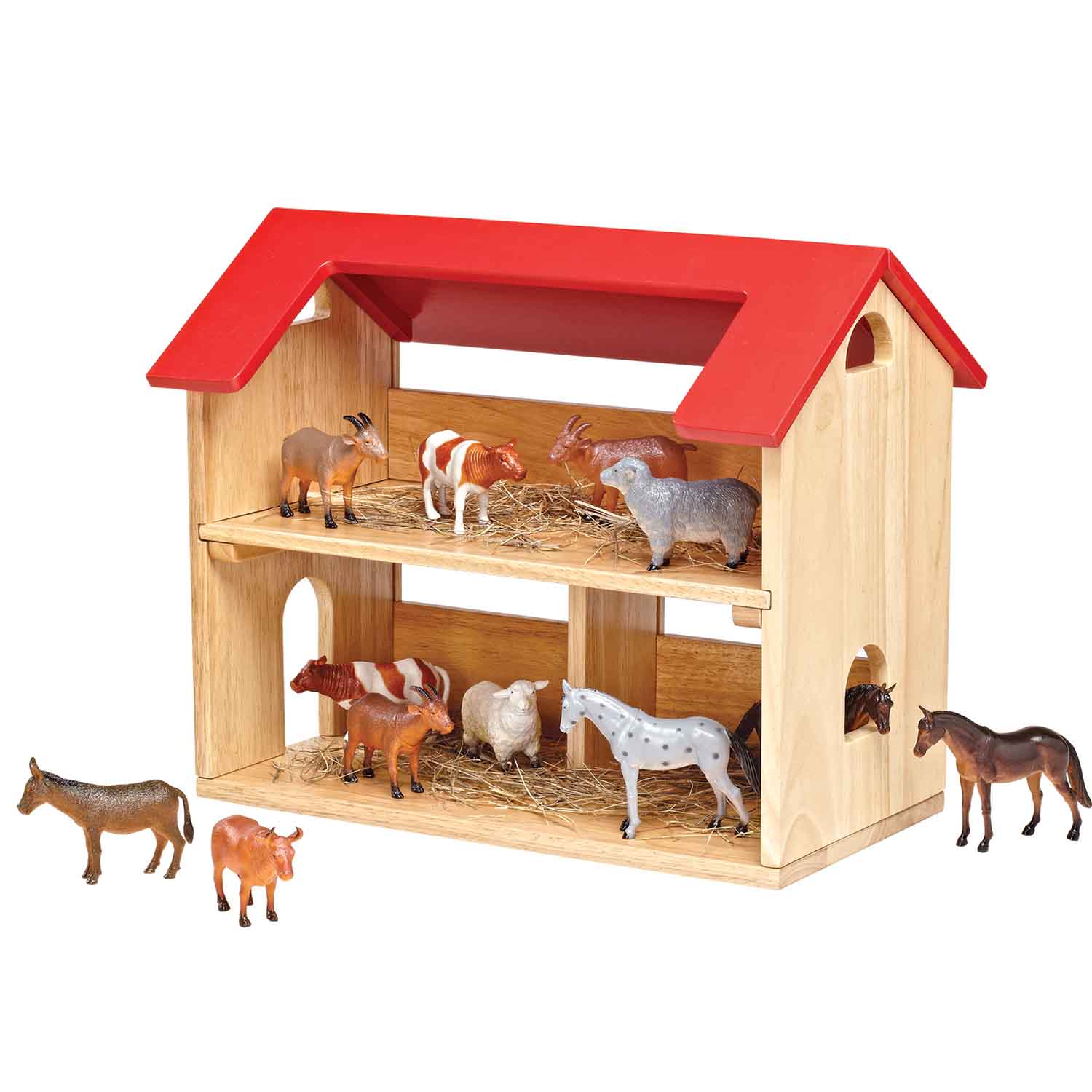 Beckers Barn With Farm Animals Set Beckers