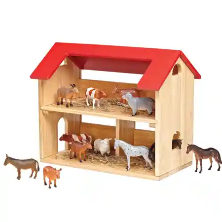 Becker's Barn with Farm Animals Set