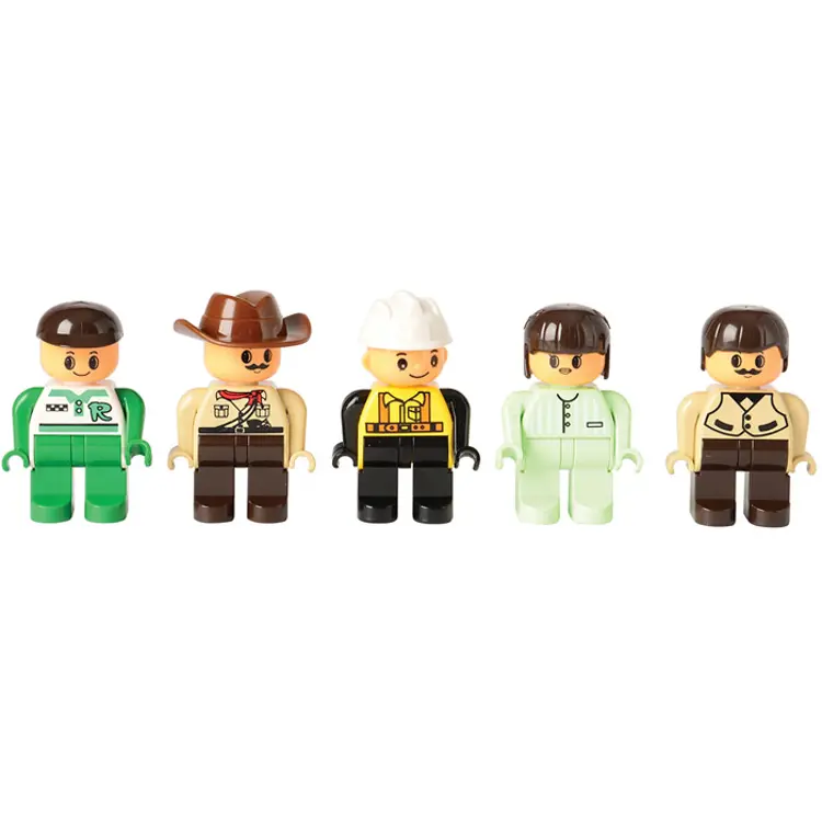 People for Preschool-Sized Building Bricks