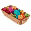 Plastic Woven Basket with Handles - Multi-Use