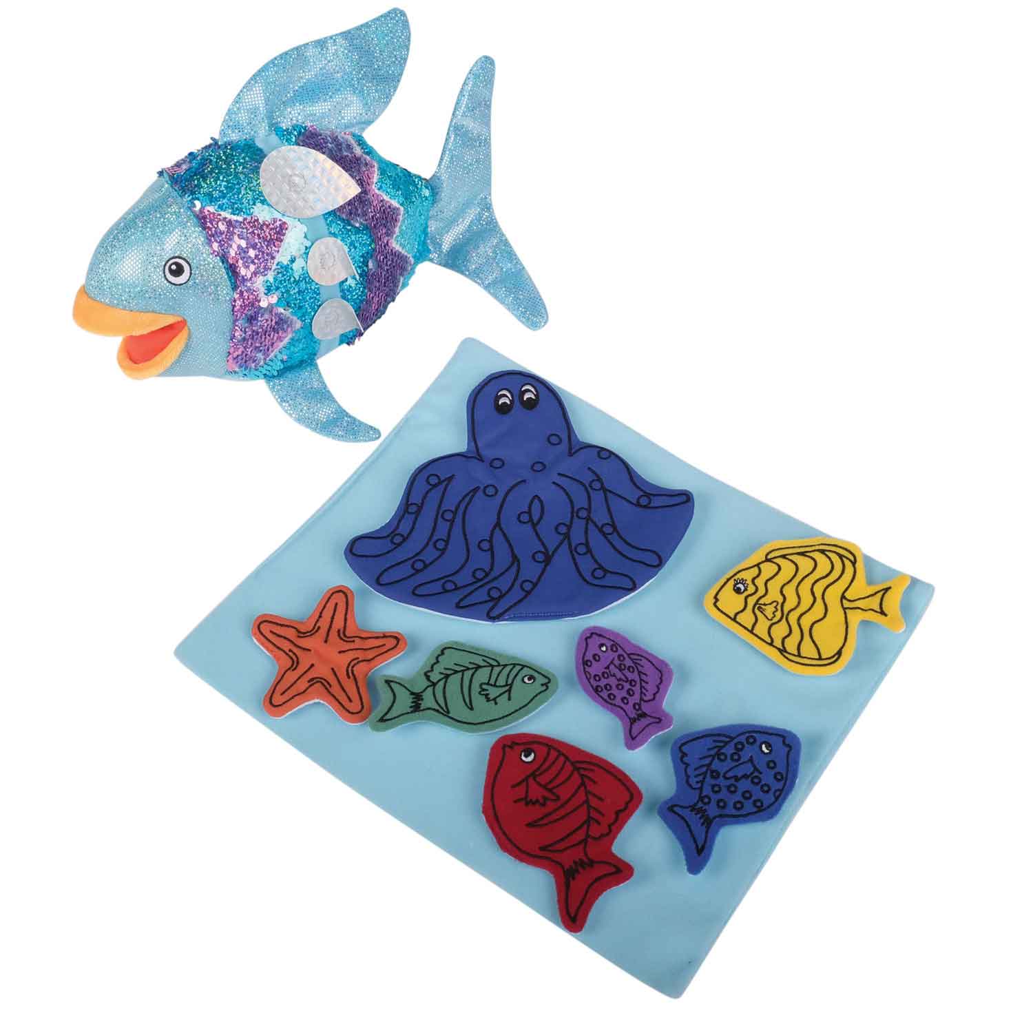 Cre8tive Minds The Rainbow Fish Puppet and Prop Set for Storytelling