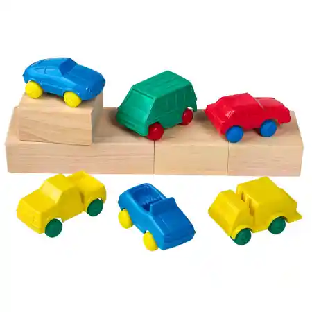 Indestructible Flexible Vehicles, 36 Piece Set