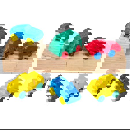 Indestructible Flexible Vehicles, 36 Piece Set
