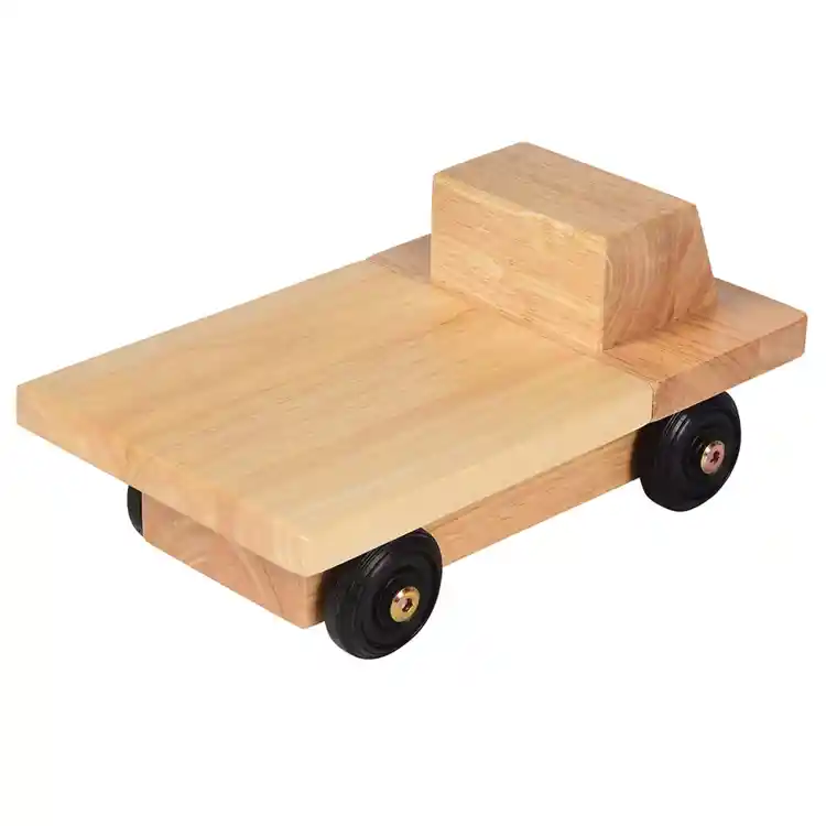 Solid Hardwood Flatbed Truck