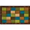 Nature's Colors Seating Classroom Rug, Rectangle 7'6" x 12'