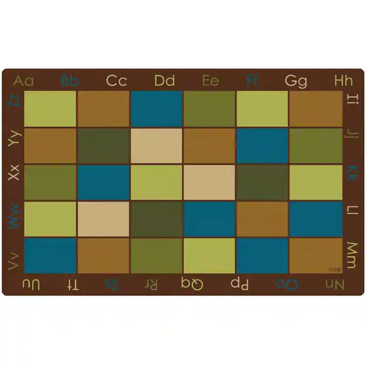 Nature's Colors Seating Classroom Rug, Rectangle 8'4" x 13'4"