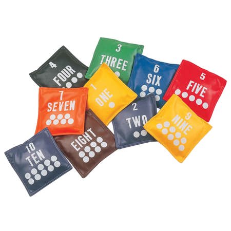 Numbered Bean Bags, Set of 10