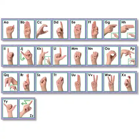 American Sign Language Bulletin Board Set
