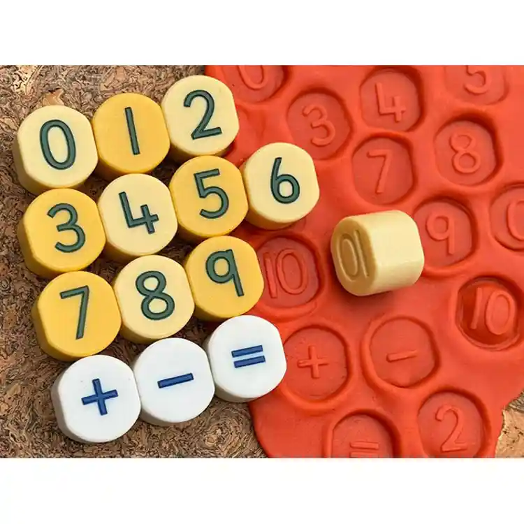 Number Stamping Stones