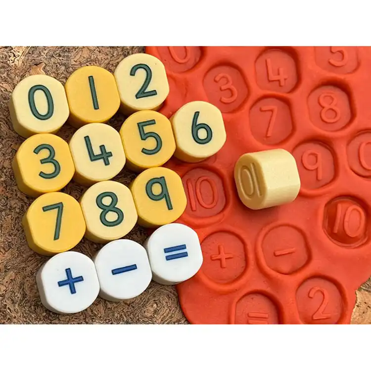 Number Stamping Stones