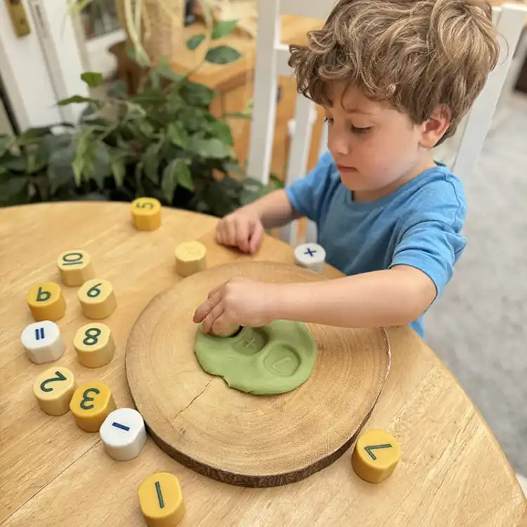 Number Stamping Stones