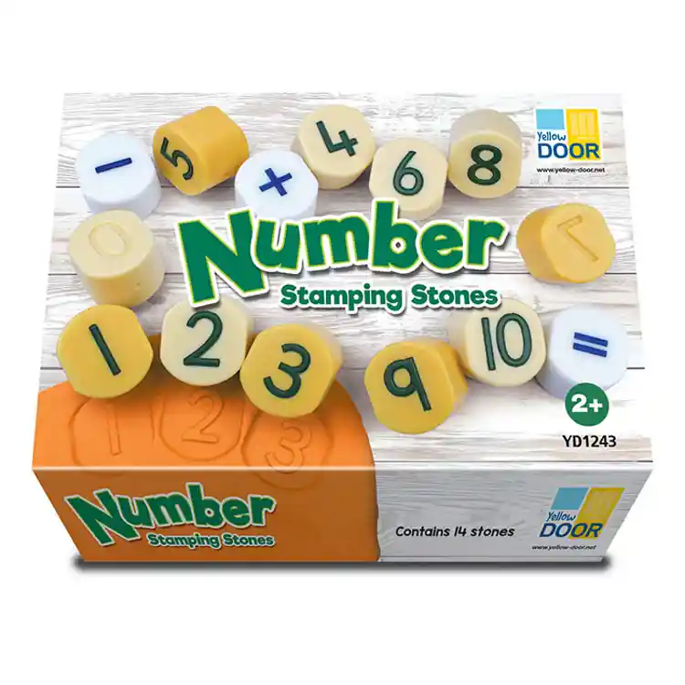 Number Stamping Stones