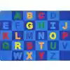 Patchwork Letters Rug, Rectangle 5'4" x 7'8"