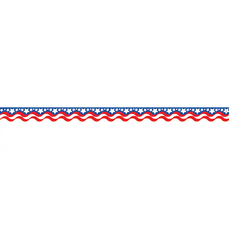 Patriotic Scalloped Border