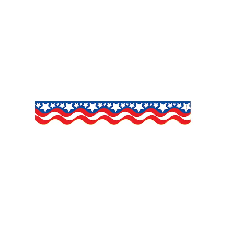 Patriotic Scalloped Border