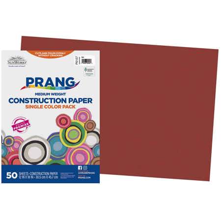 Prang® Sunworks® Construction Paper, 12" x 18", Red
