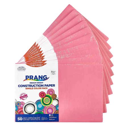 Bulk Construction Paper, 12" x 18", Pink