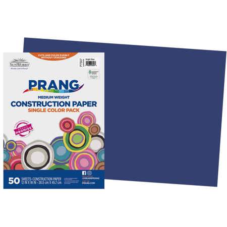 Sunworks® Construction Paper, 12" x 18", Bright Blue