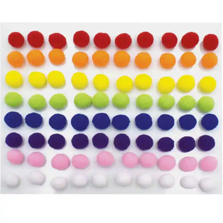 Peel and Stick Pom Poms