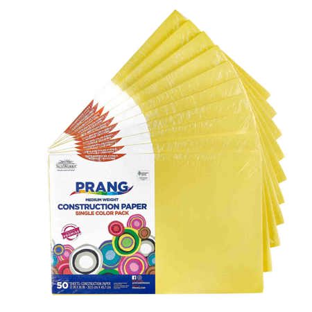 CONSTRUCTION PAPER, 12x18 asst. solid pack