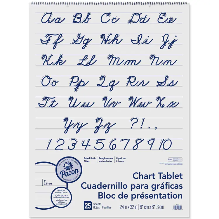 Pacon® Chart Tablet Packs, 24" x 32", 1" Ruling