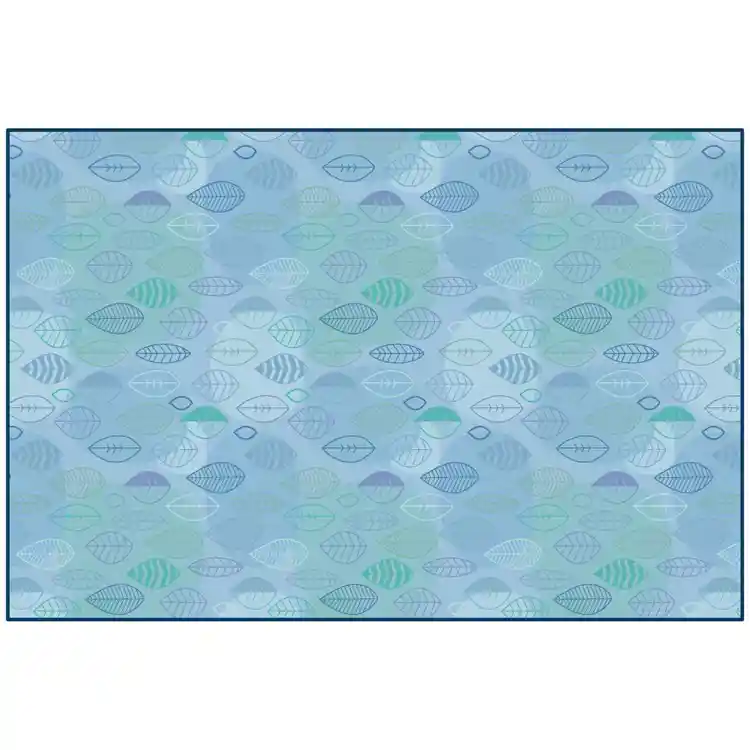 Peaceful Spaces Leaf Rug, Rectangle 4' x 6'