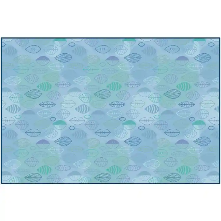 Peaceful Spaces Leaf Rug, Rectangle 6' x 9'