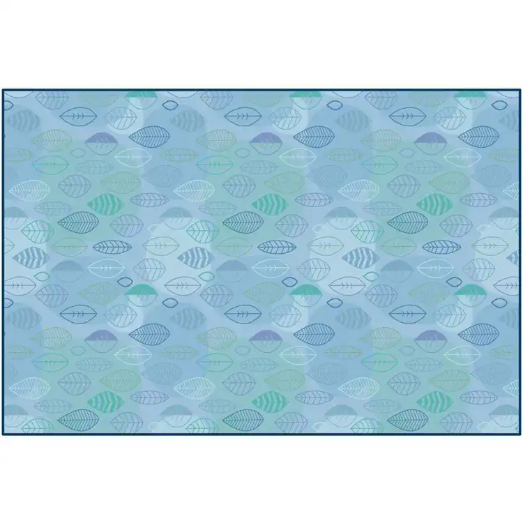 Peaceful Spaces Leaf Rug, Rectangle 6' x 9'