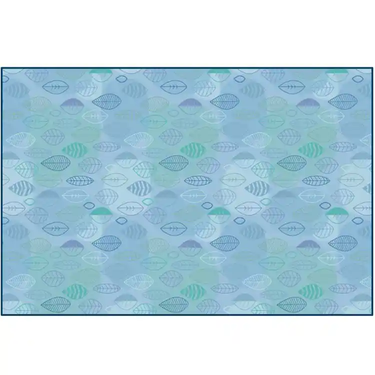 Peaceful Spaces Leaf Rug, Rectangle 8' x 12'