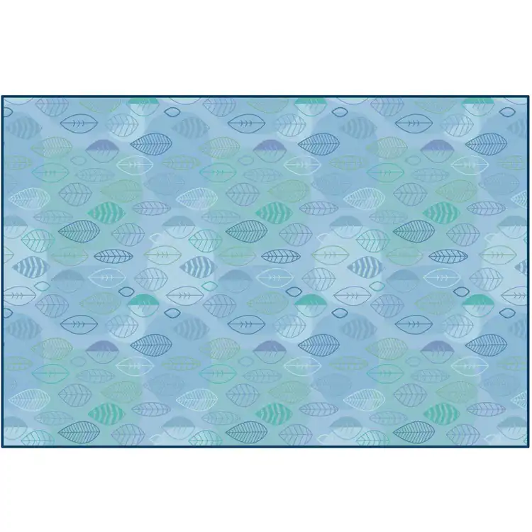 Peaceful Spaces Leaf Rug, Rectangle 8' x 12'