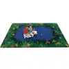 Peaceful Tropical Night Classroom Rug, Rectangle 7’6” x 12’