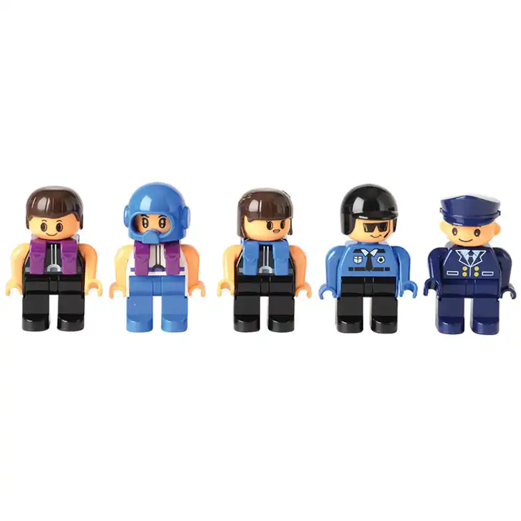 People for Preschool-Sized Building Bricks