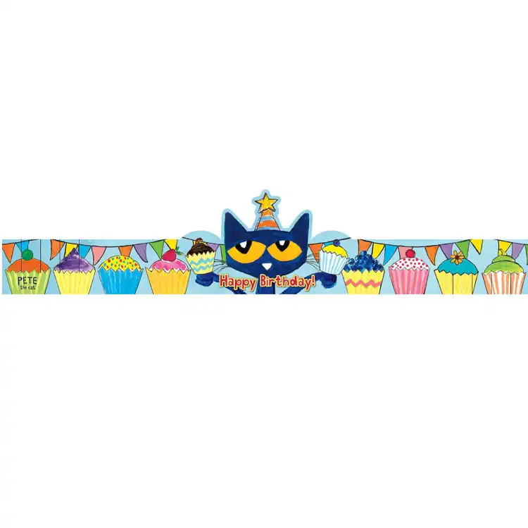 Pete the Cat Happy Birthday Crowns