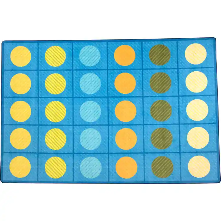 Pixel Perfect™ Calming Colors Seating Rug, Rectangle 8' x 12'