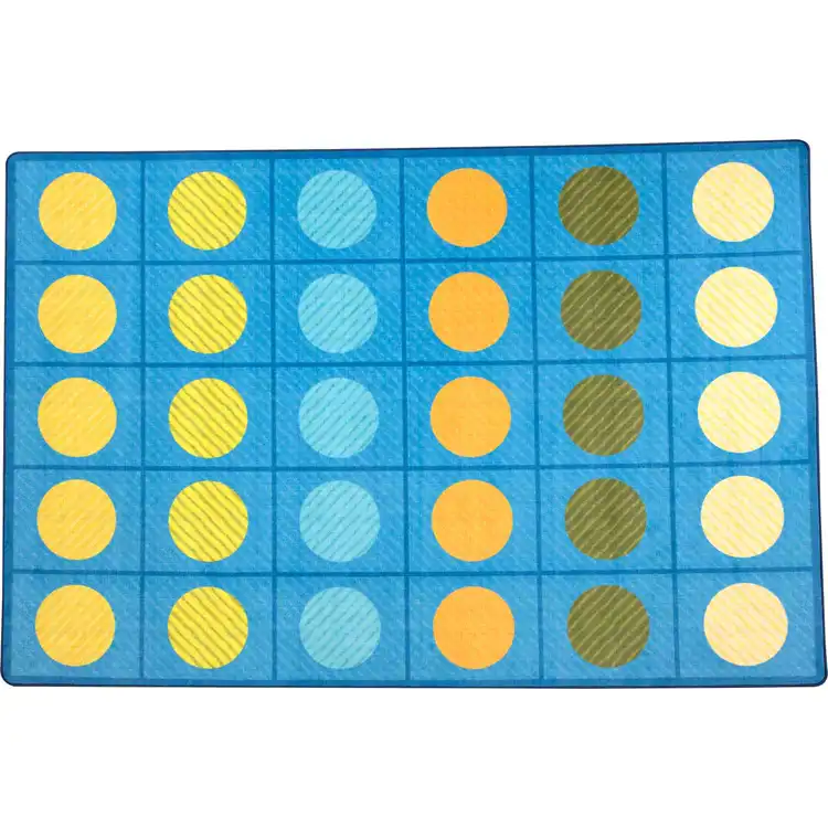 Pixel Perfect™ Calming Colors Seating Rug, Rectangle 8' x 12'