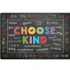 Pixel Perfect™ Choose Kind Rug Rectangle 8' x 12', Black