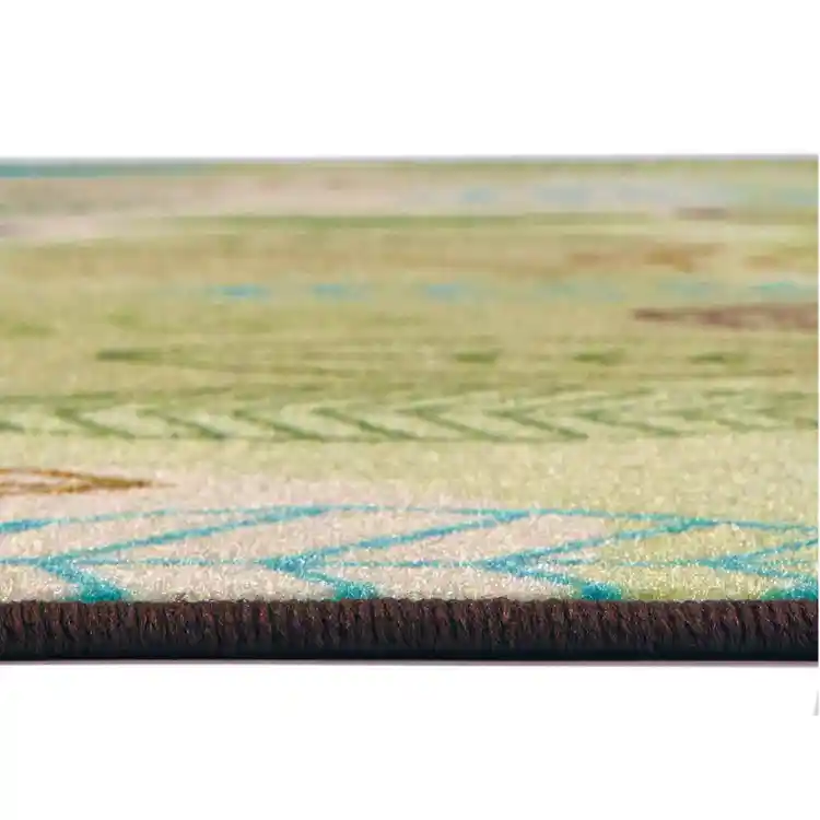 Pixel Perfect™ Peaceful Spaces Leaf Rug, Tan