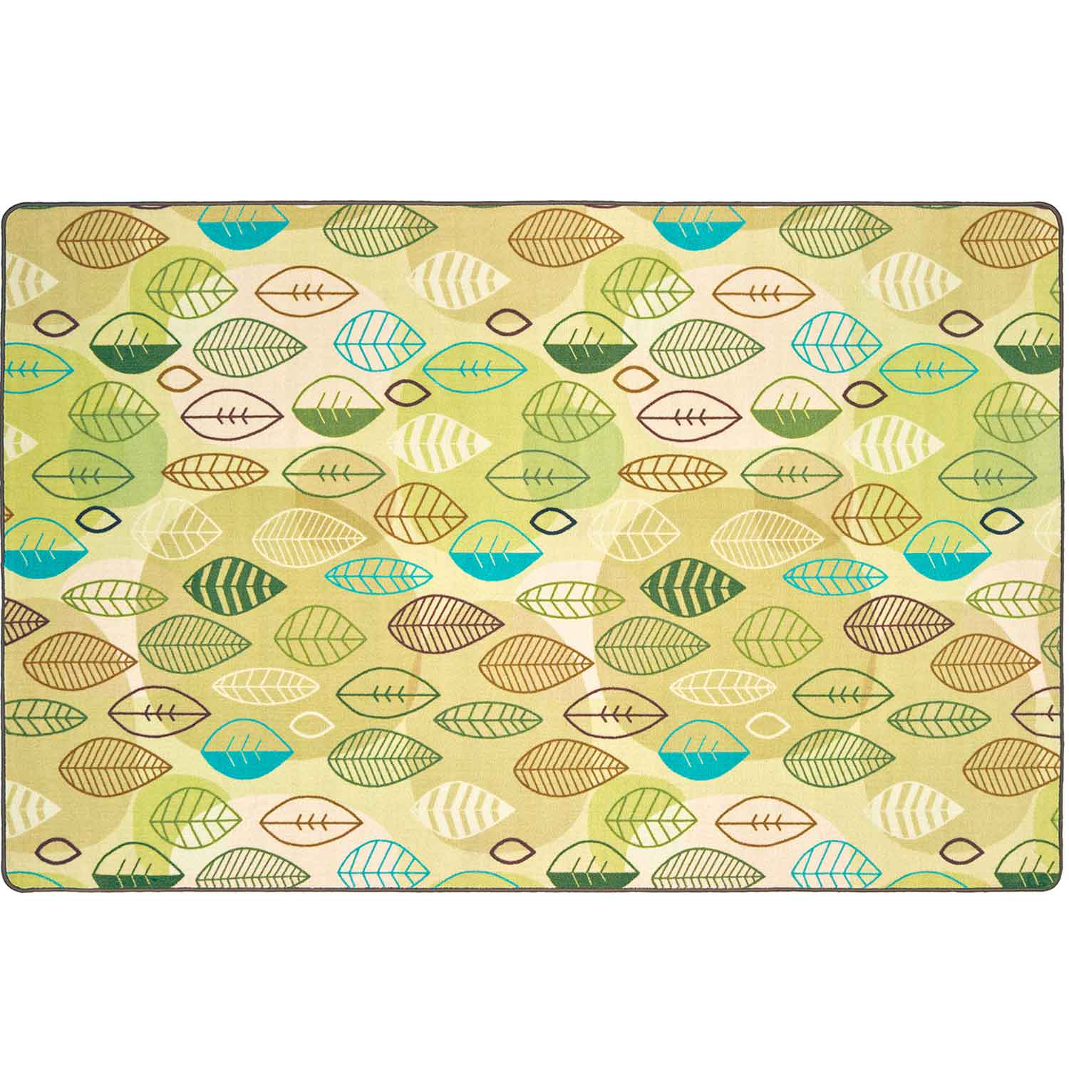 Pixel Perfect™ Peaceful Spaces Leaf Rug, Tan | Becker's
