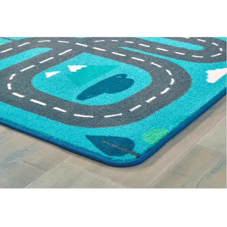 Pixel Perfect™ Tranquil Traveling Road Play Rug